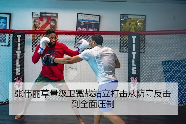 张伟丽草量级卫冕战站立打击从防守反击到全面压制